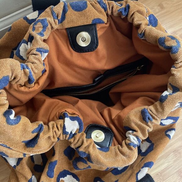 3.1 Phillip Lim for Target Leopard Drawstring Carryall Bag Overnight Travel Hobo - Picture 6 of 11